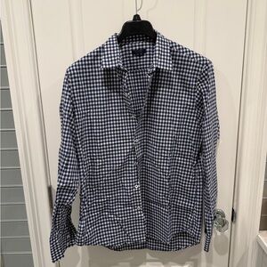 Zachary Prell Navy Checkered Shirt Jacket